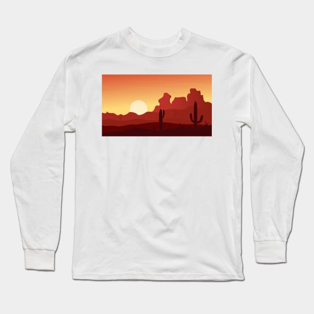 saguaro of the day Long Sleeve T-Shirt by Medotshirt
